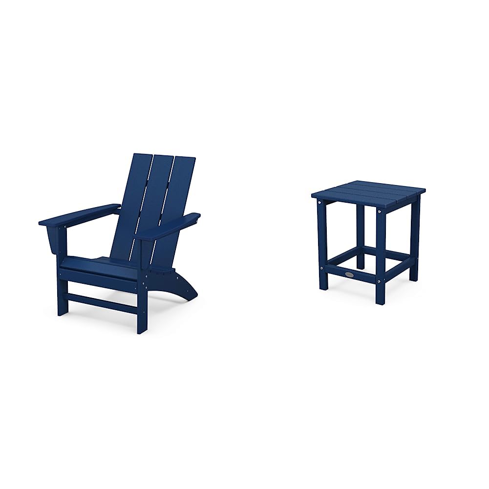 Navy Adirondack Chair & Side Table Z690083