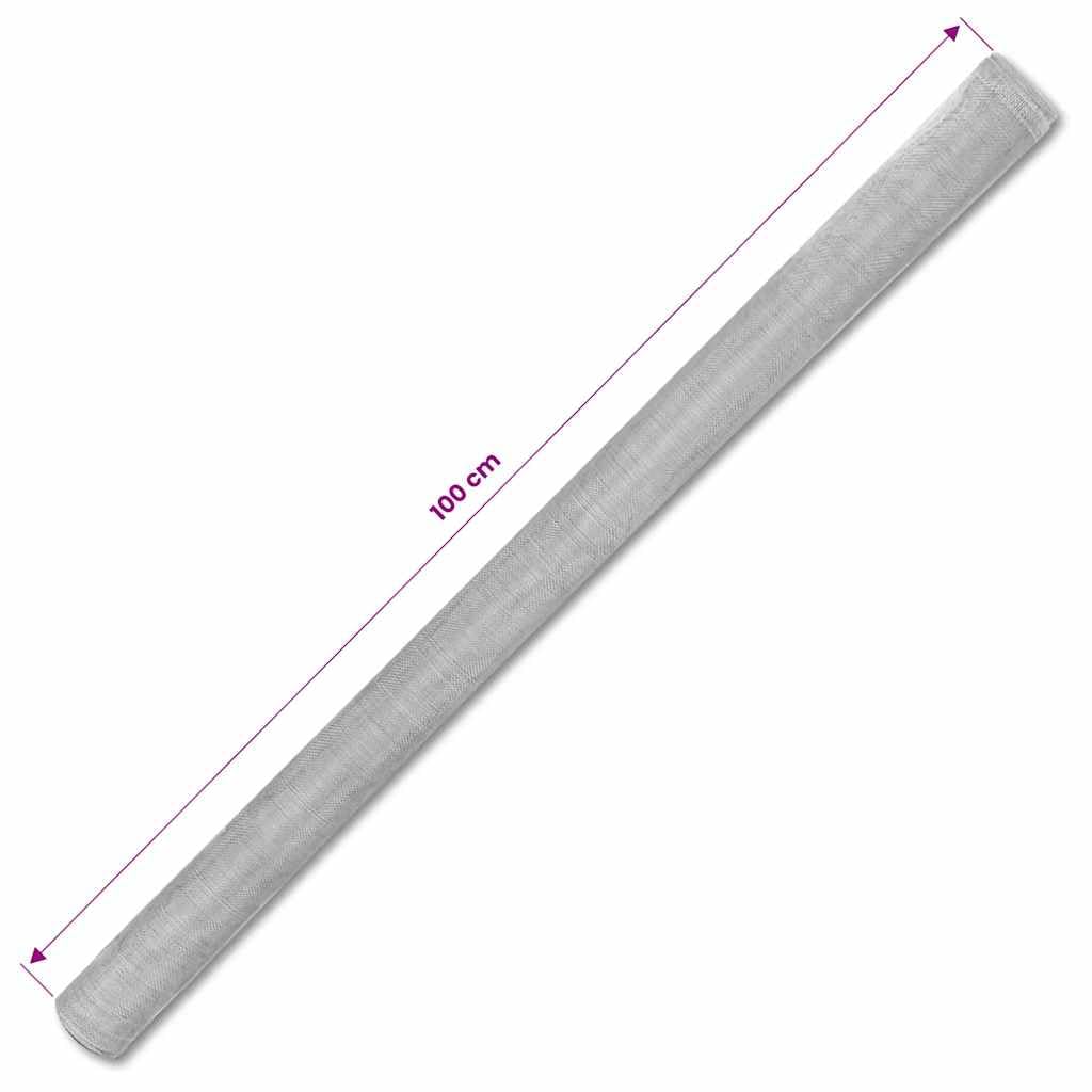 Aluminum Mesh Roll 39.4 x 196.9 Inches Silver S8016