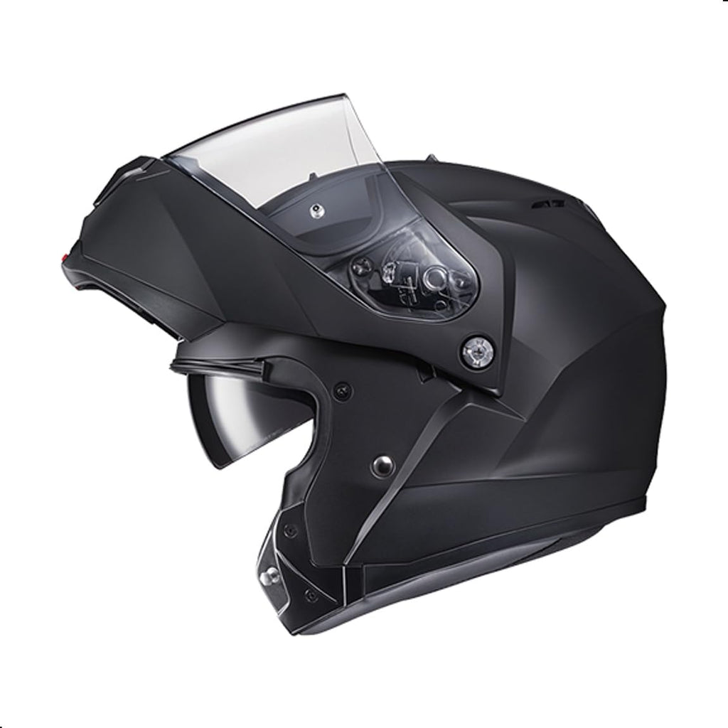 Solid Modular Motorcycle Helmet with Pinlock Shield DOT Approved Semi Flat Black X-Large Z608600