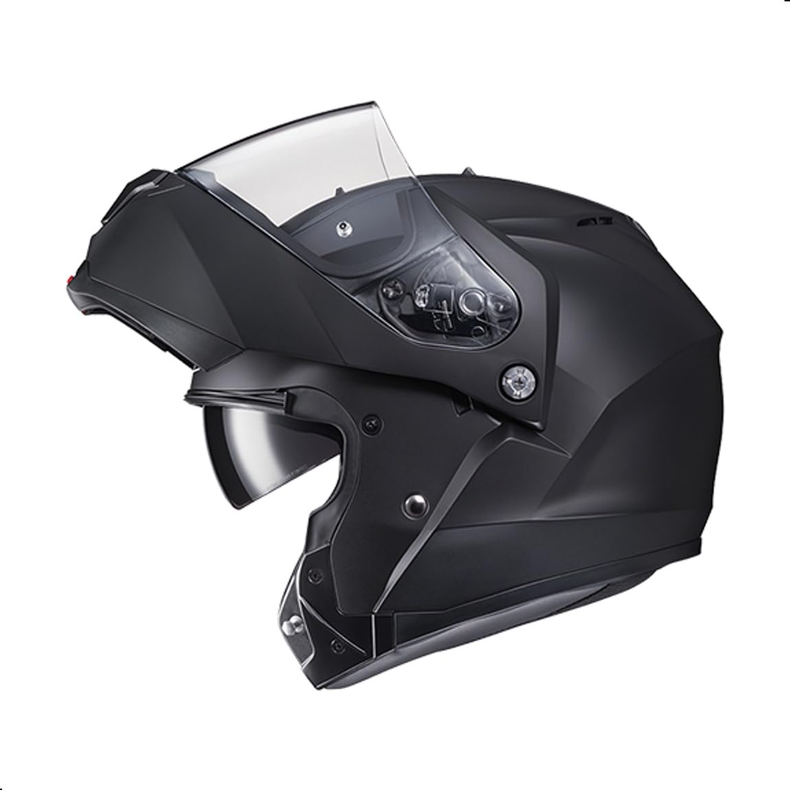 Solid Modular Motorcycle Helmet with Pinlock Shield DOT Approved Semi Flat Black X-Large Z608600