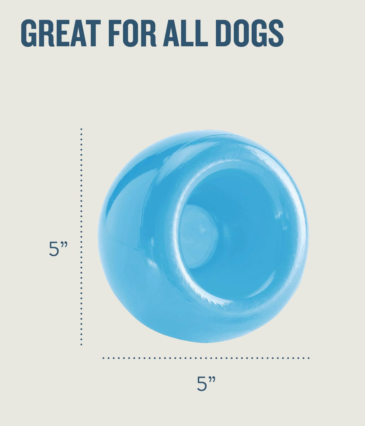 Blue Interactive Treat Dispensing Dog Toy Q89010