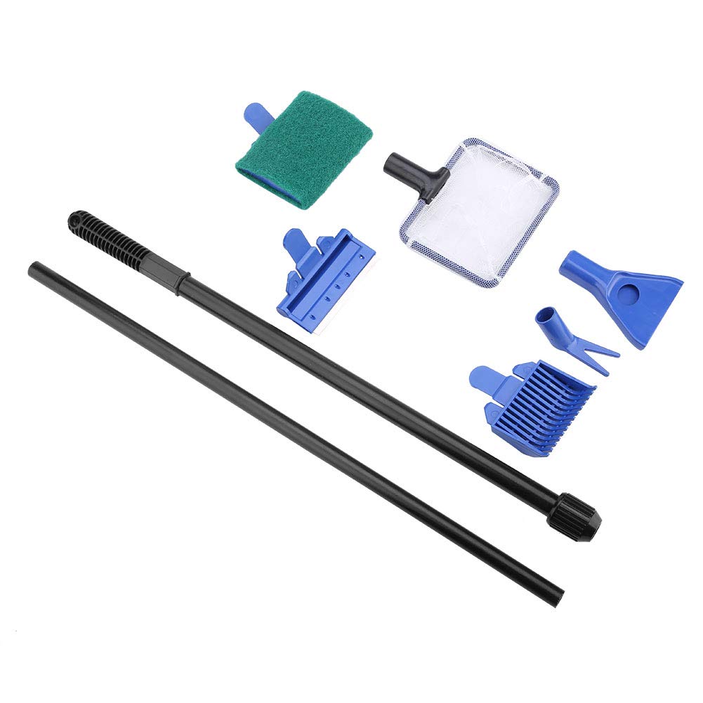 Aquarium Cleaning Kit 5 in 1 Retractable Stainless Steel Scraper X275