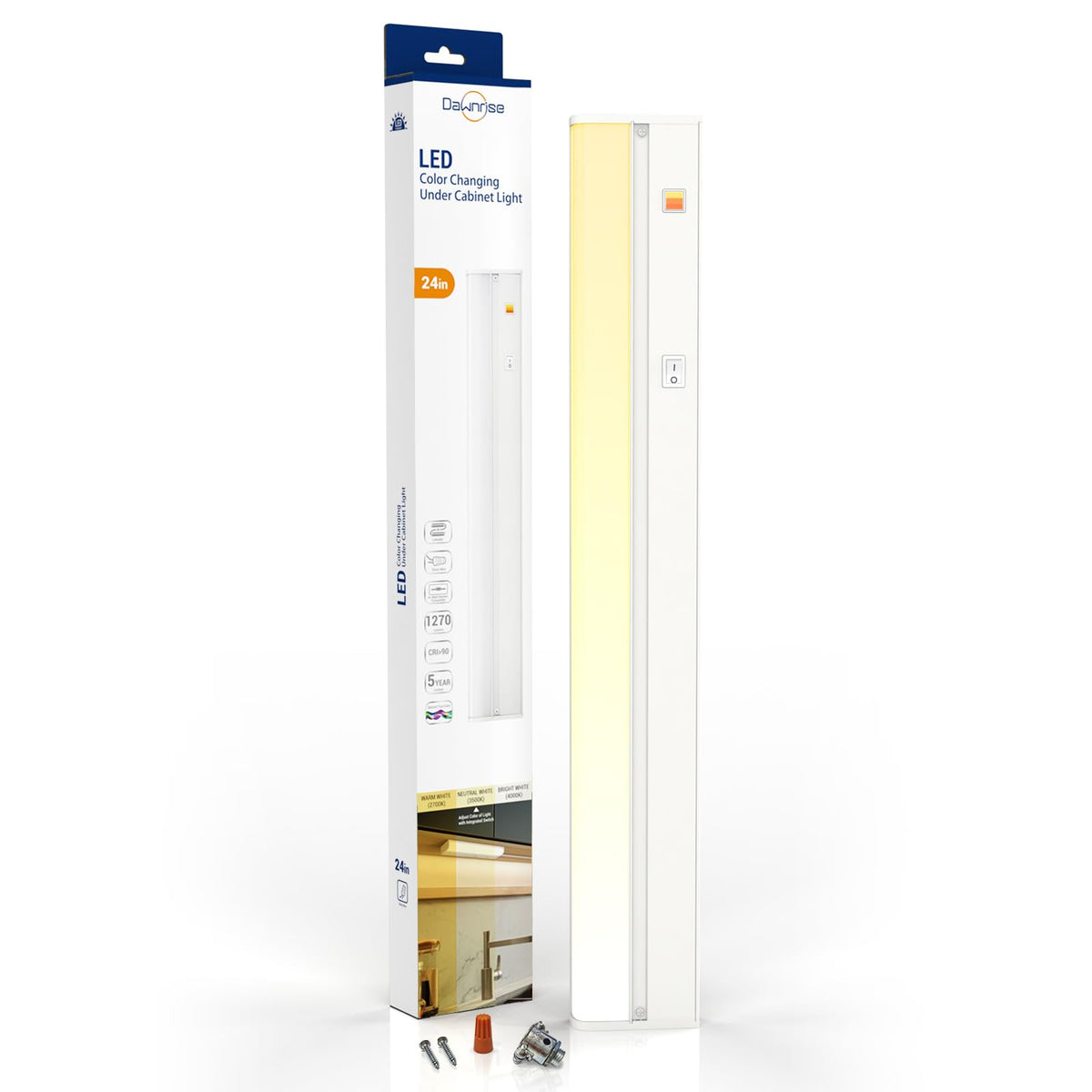 24" Hardwired Under Cabinet Light, 1270 Lumens (1 Pack) B94386