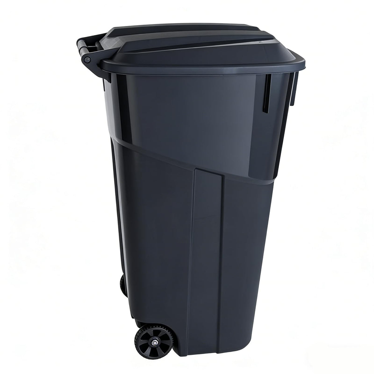 32 Gallon Wheeled Plastic Trash Can with Lid H50023