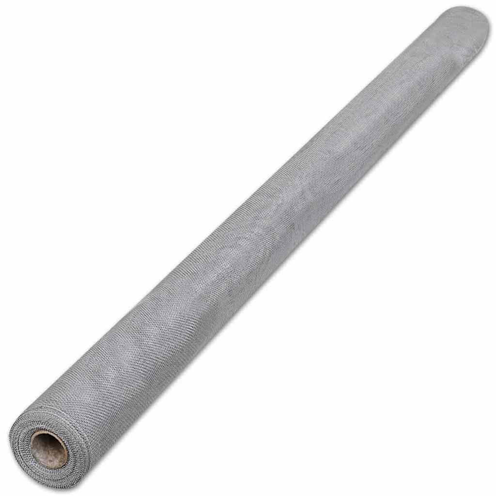 Aluminum Mesh Roll 39.4 x 196.9 Inches Silver S8016
