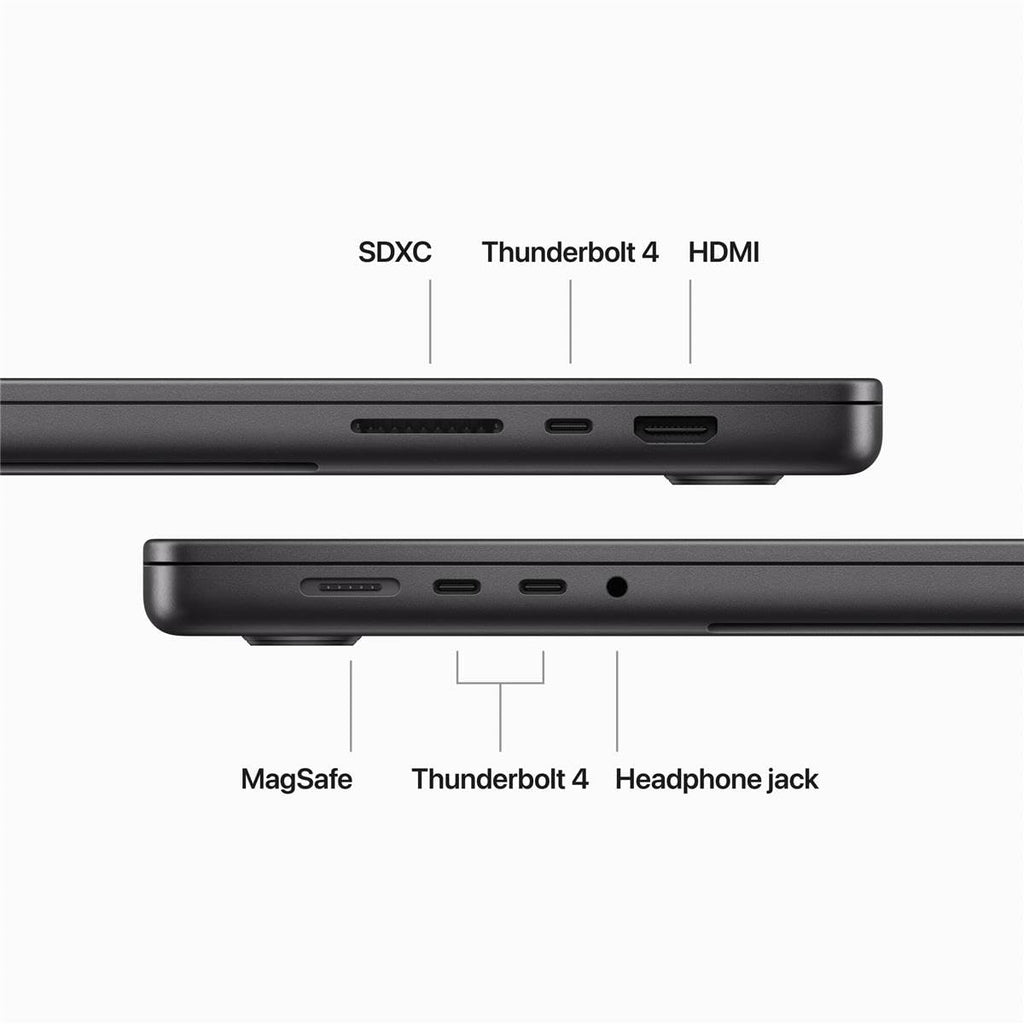 2023 MacBook Pro Laptop M3 Pro chip 16.2-inch Liquid Retina XDR Display 18GB Unified Memory 512GB SSD Storage Space Black H7504