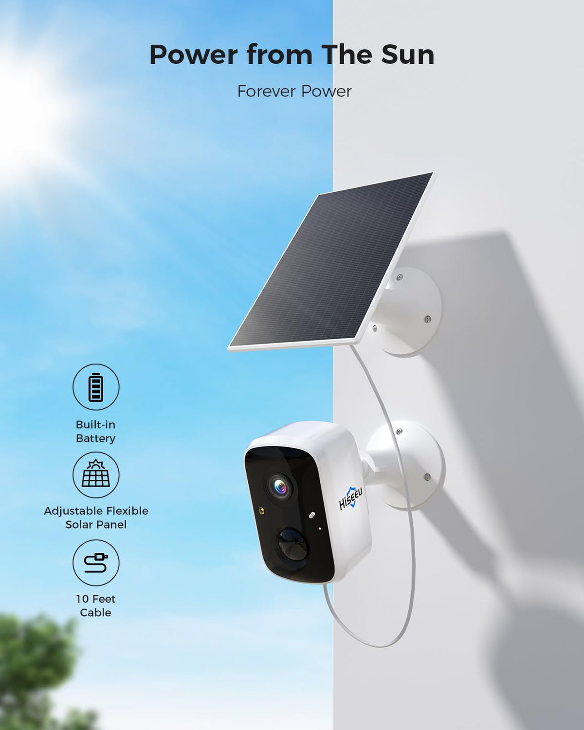 Solar Security Cameras Wireless Outdoor System, 8 Cam-Kit, 4MP Color Night Vision, 1TB HDD Y252