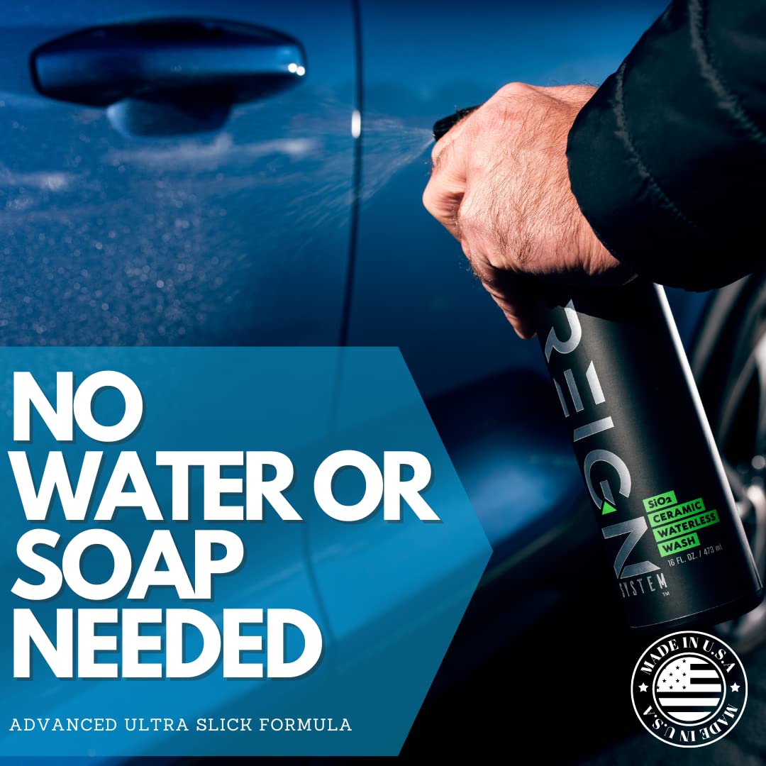 Ceramic Waterless Car Wash Spray with SiO2 Wax, 16 oz C832