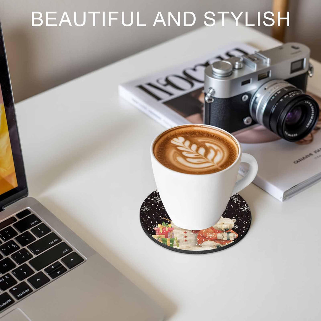 Black Silicone Coasters Set of 2 F482