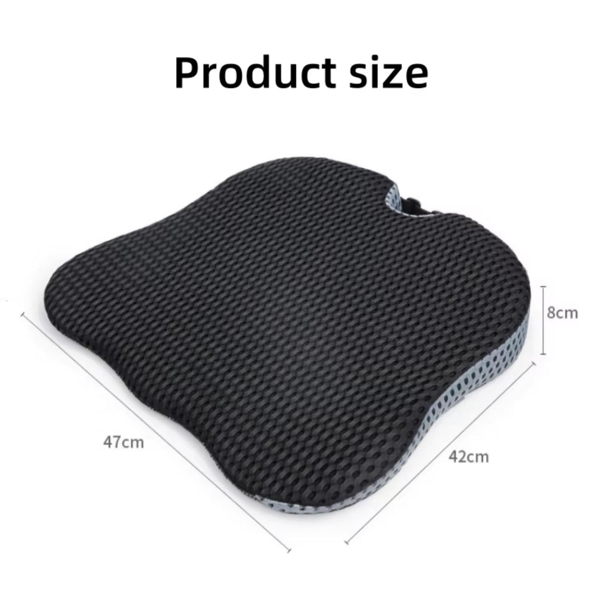 Black Memory Foam Car Seat Booster Cushion P513538