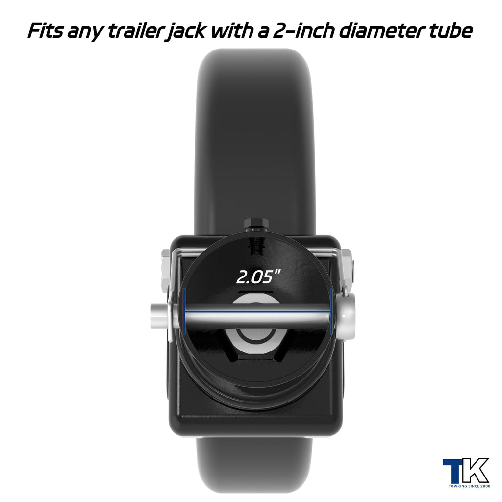 8" Trailer Jack Swivel Caster with Spoked Wheel V9883
