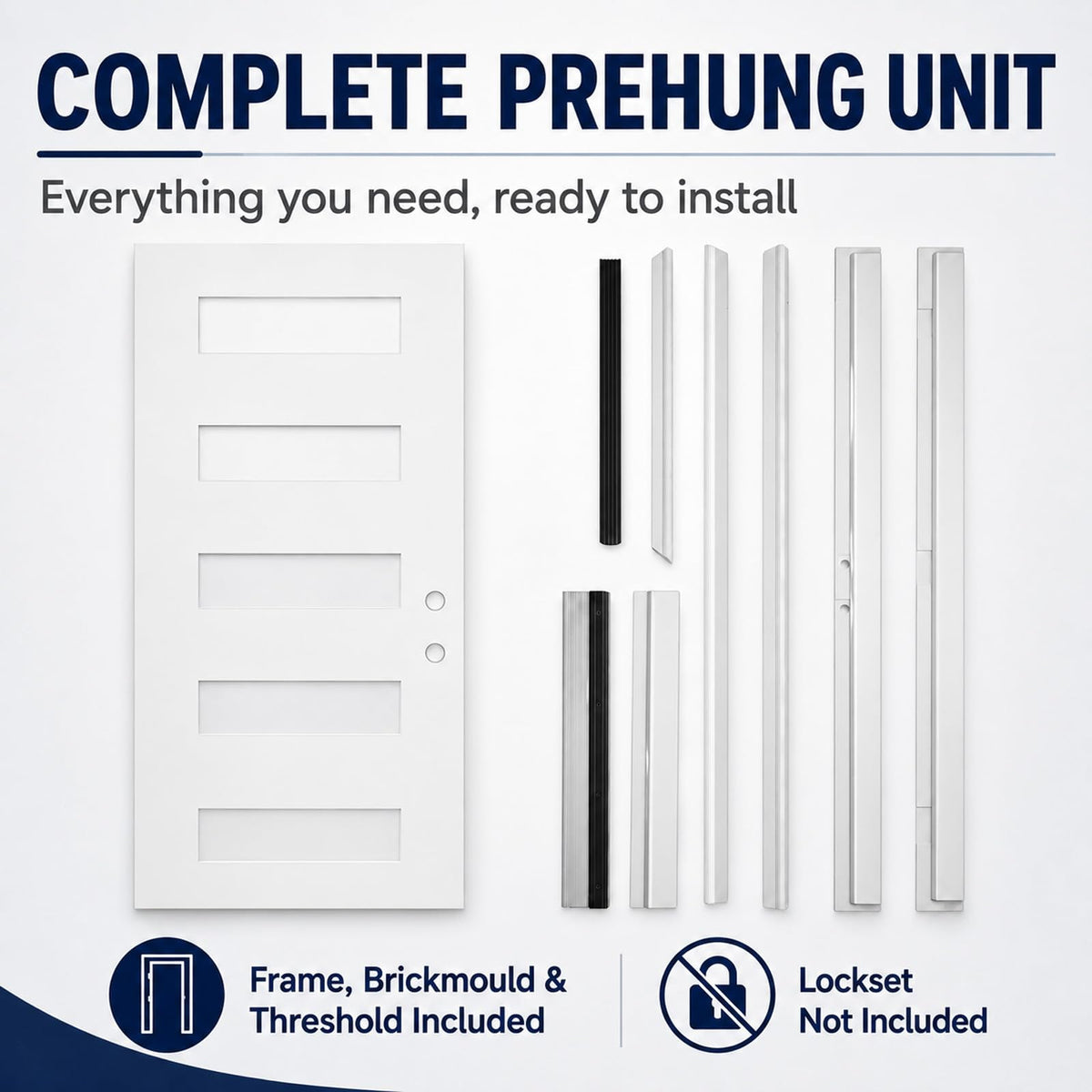36"x80" Fiberglass Entry Door K456