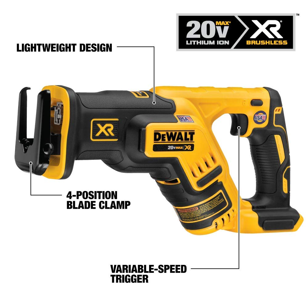 20V MAX XR Hammer Drill and Reciprocating Saw Power Tool Set X13216