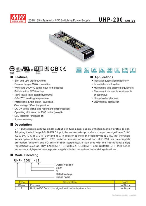 12V 17A 200W LED Power Supply Z74725