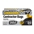 55 Gallon Heavy Duty Contractor Bags with Flap Ties, Pack of 20 D1142
