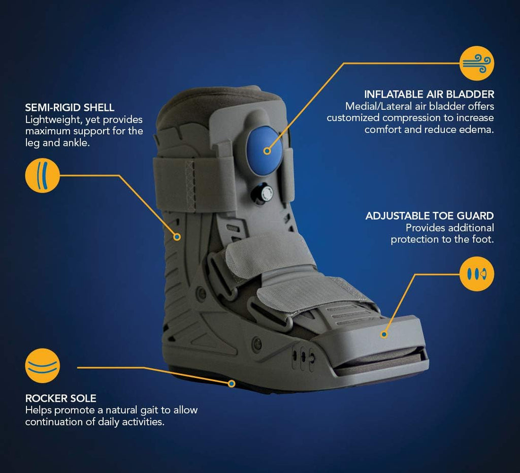 Large Grey Ankle Fracture Boot Y925