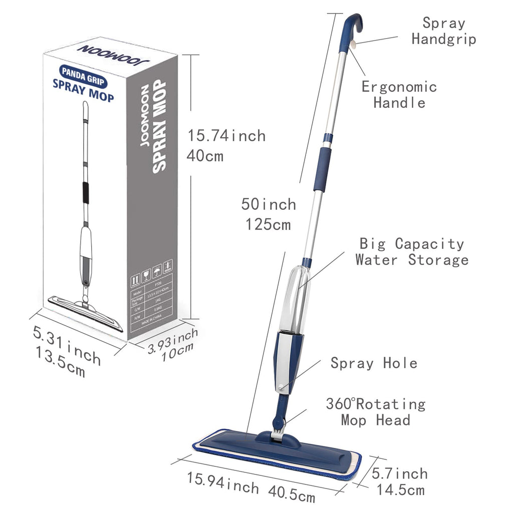 Wet Spray Mop with 14 oz Bottle & 3 Microfiber Pads A7635