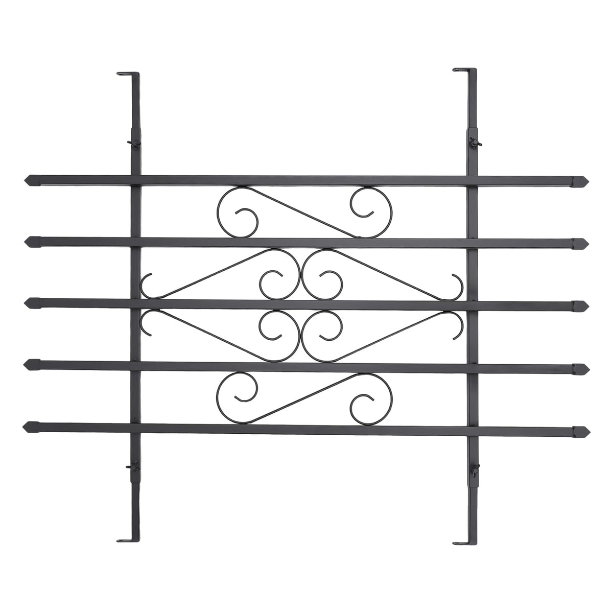 Black 24 x 36 Inch 2PCS Heavy Duty Window Security Bars S968682