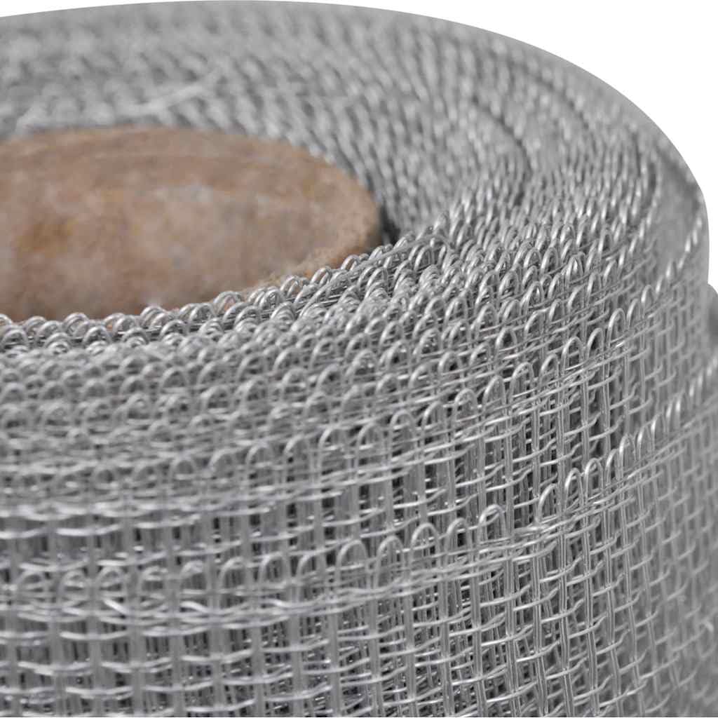 Aluminum Mesh Roll 39.4 x 196.9 Inches Silver S8016