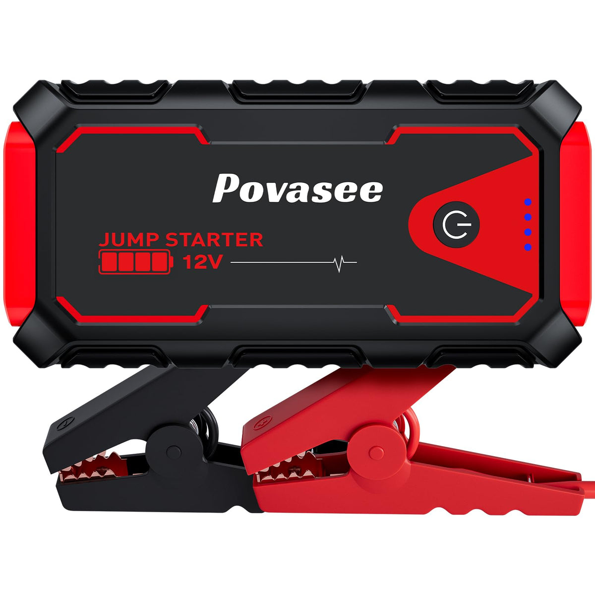 5000A 12V Portable Jump Starter with USB Dual Output LED Light Storage Case O3096