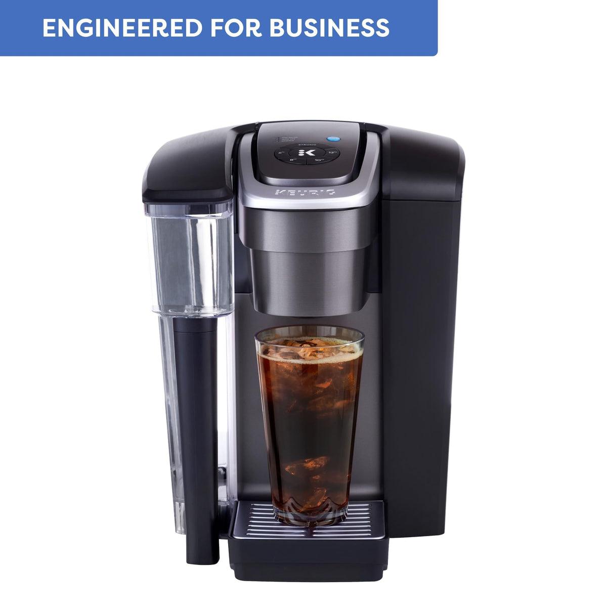 Single Serve Coffee Maker, 96 oz Water Reservoir, Black F362