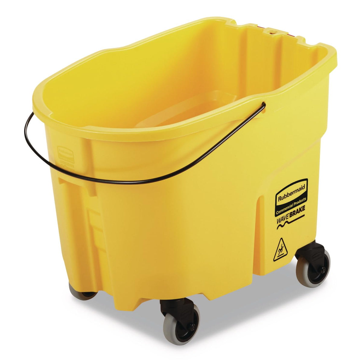 Yellow 35-Quart Mopping Bucket with Caster Kit A1570