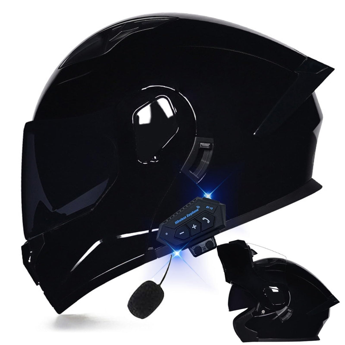 DOT Approved Full Face Flip up Anti-Fog Double Visor Motorcycle Helmet G790