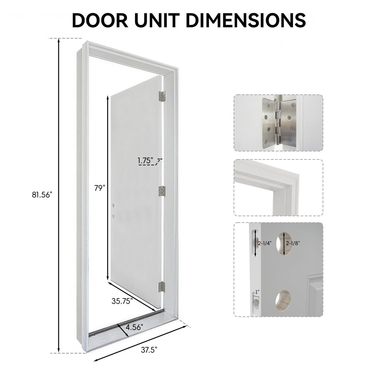 36"x80" Fiberglass Entry Door K456