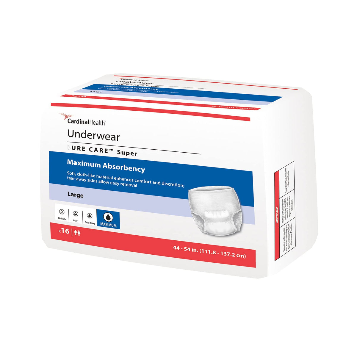 X-Large Disposable Absorbent Underwear Bag of 12 G671