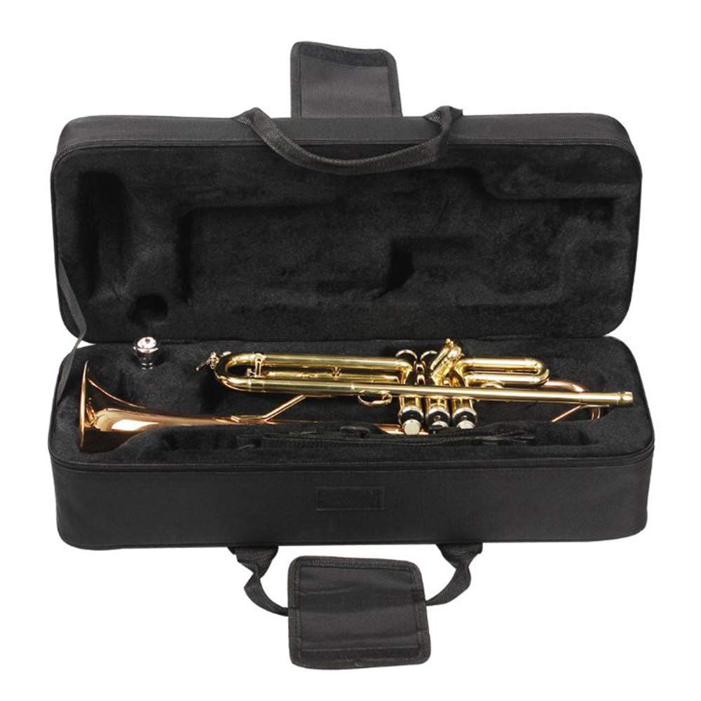 Lightweight Trumpet Case with Side Pocket and Strap Black D205289