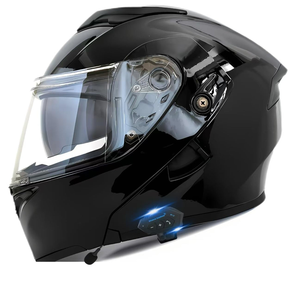 DOT Approved Flip Up Full Face Motorcycle Helmet with Dual Speakers and Microphone N165280