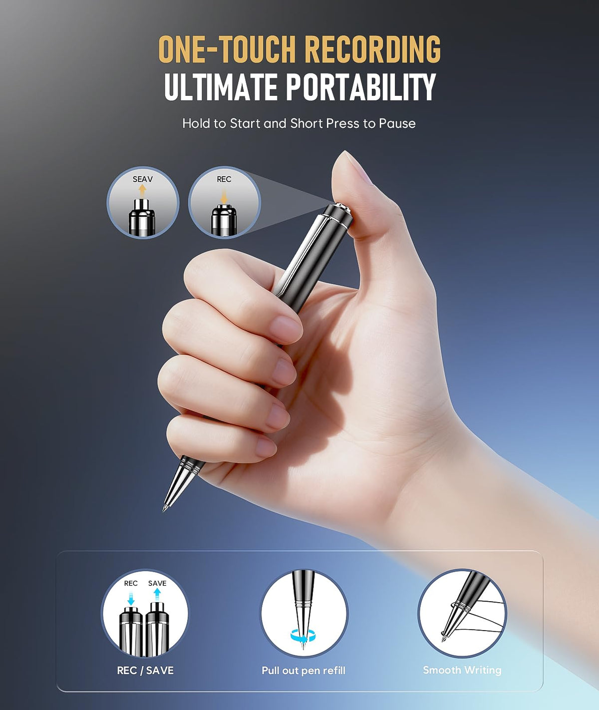 64GB Voice Activated Digital Voice Recorder Z20949
