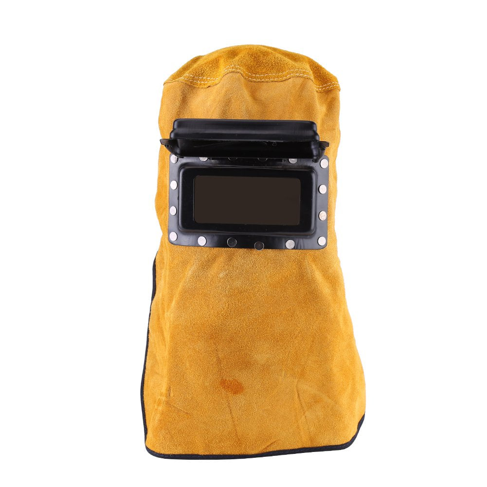 Leather Welding Hood with Flip-Up Lens W481927
