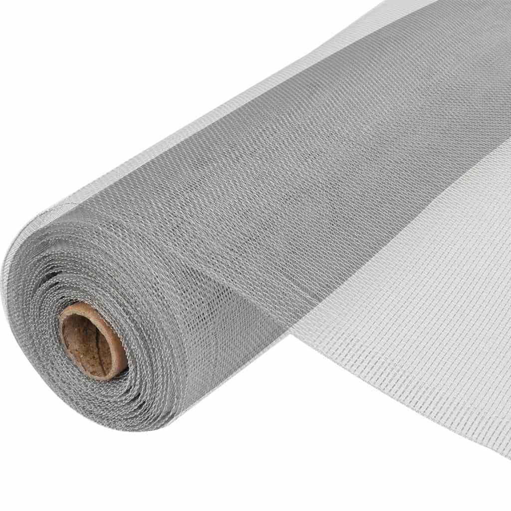 Aluminum Mesh Roll 39.4 x 196.9 Inches Silver S8016