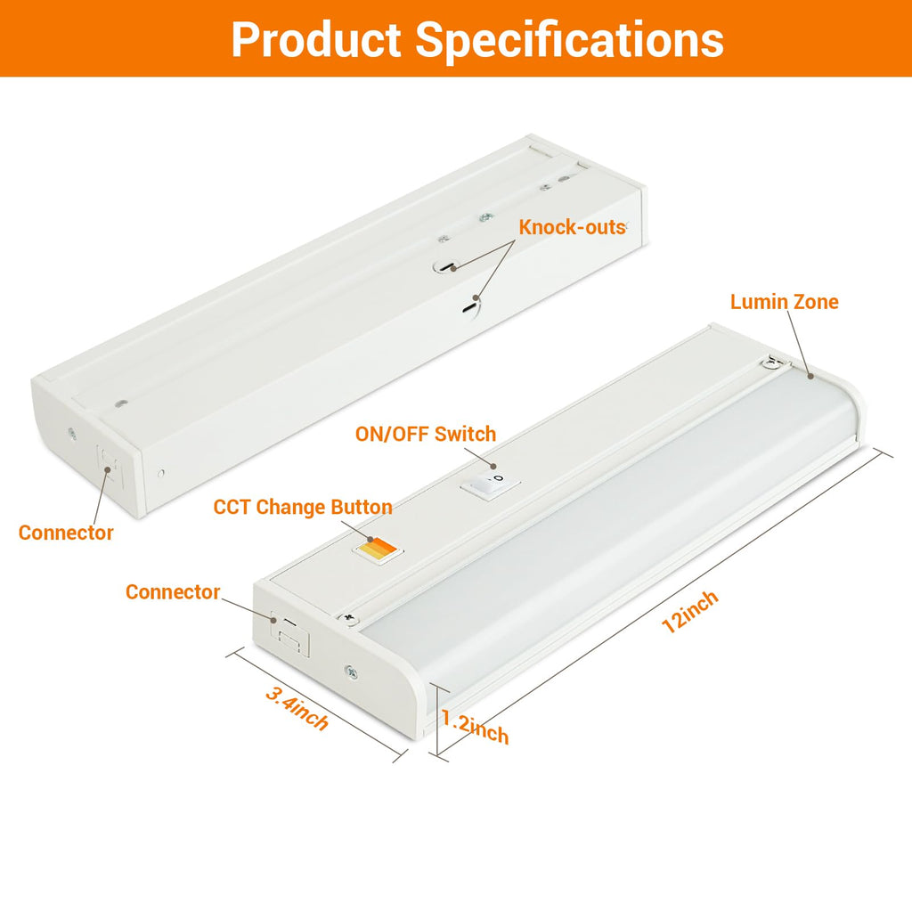 24" Hardwired Under Cabinet Light, 1270 Lumens (1 Pack) B94386