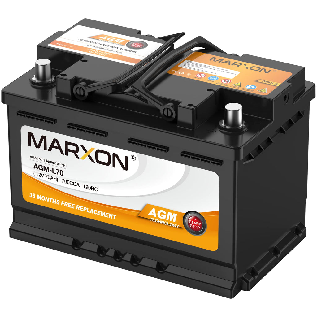 12v 70AH 760CCA AGM Car Battery W6173