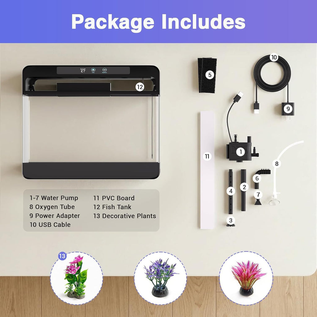 3 Gallon Fish Tank Starter Kit F7877
