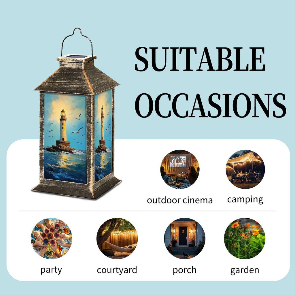 Waterproof Solar Powered Hanging Lantern U26959