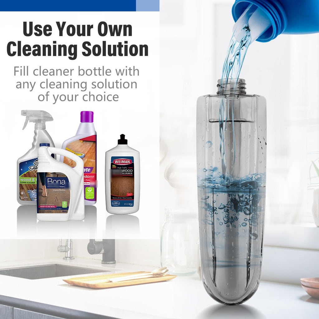 Wet Spray Mop with 14 oz Bottle & 3 Microfiber Pads A7635