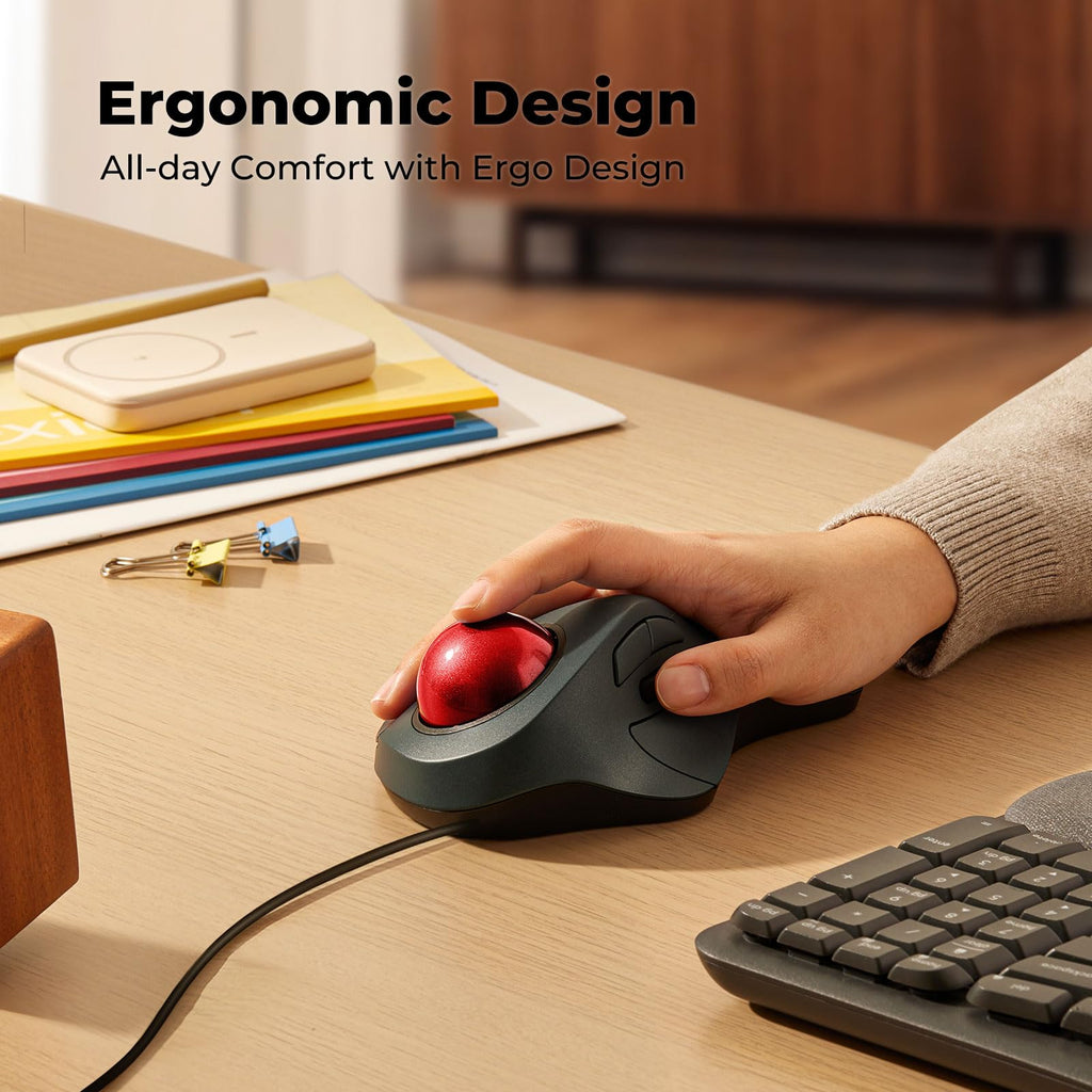 Ergonomic Trackball Mouse V386895