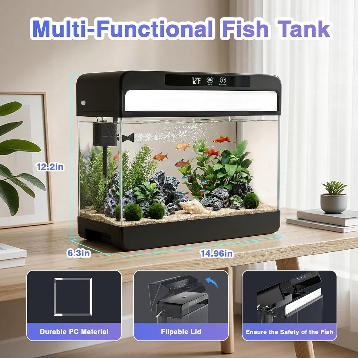 3 Gallon Fish Tank Starter Kit F7877