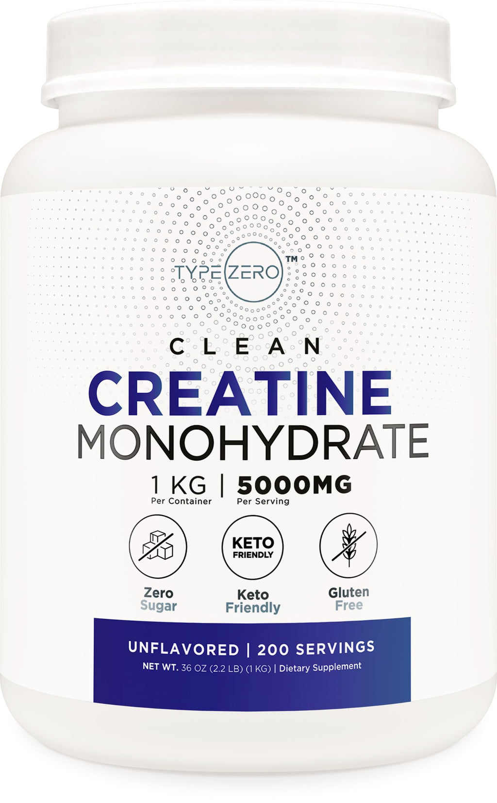 Unflavored Micronized Creatine Monohydrate 1 KG G3587