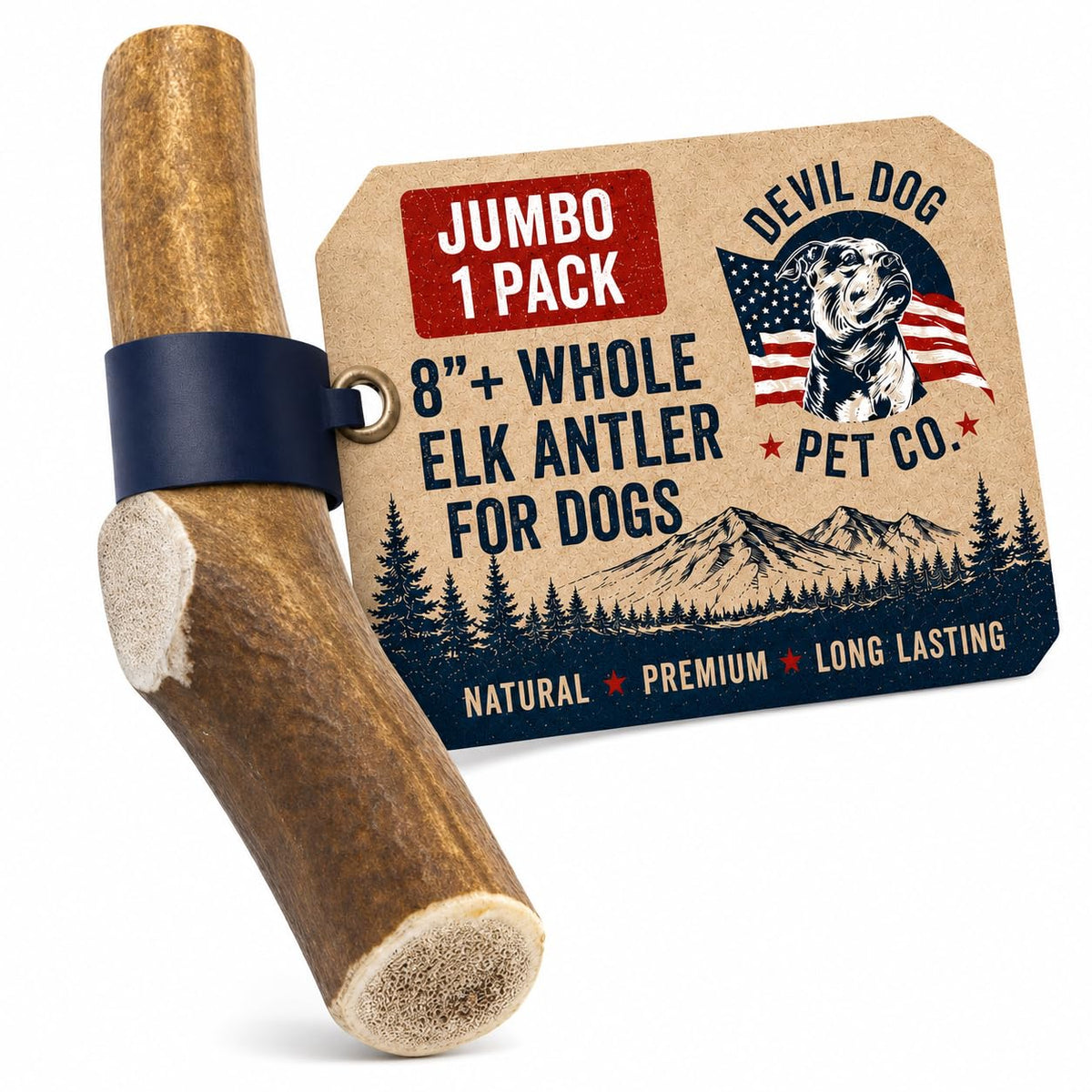 Whole Elk Antlers for Dogs Jumbo W167759
