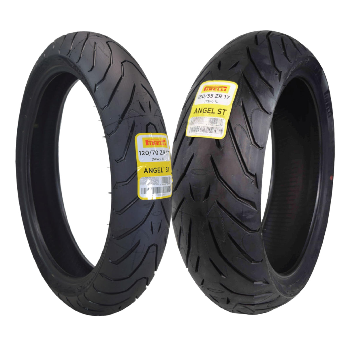 Motorcycle Tire Set 120/70ZR17 58W & 180/55ZR17 73W B7498