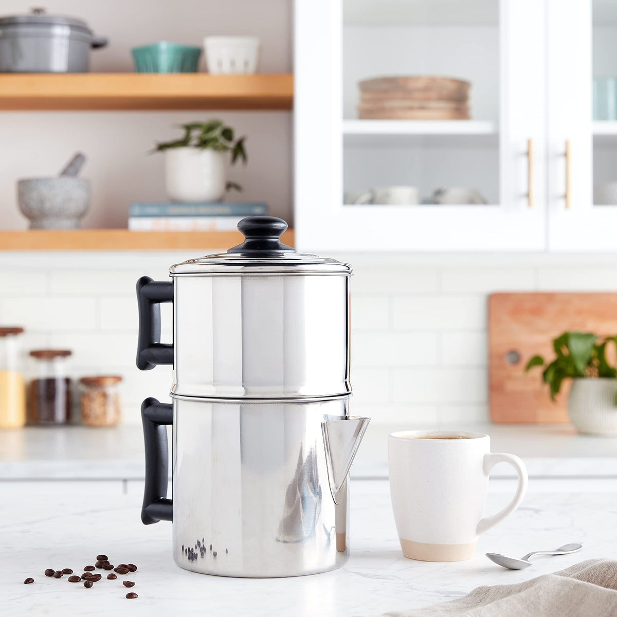 Stainless Steel 10 Cup Drip Coffee Maker Y246414