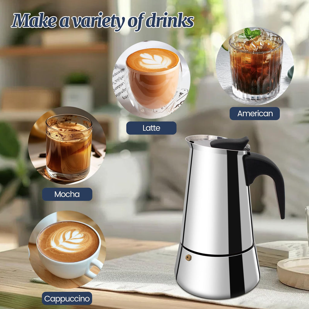 12 Cup Stainless Steel Moka Pot N962272
