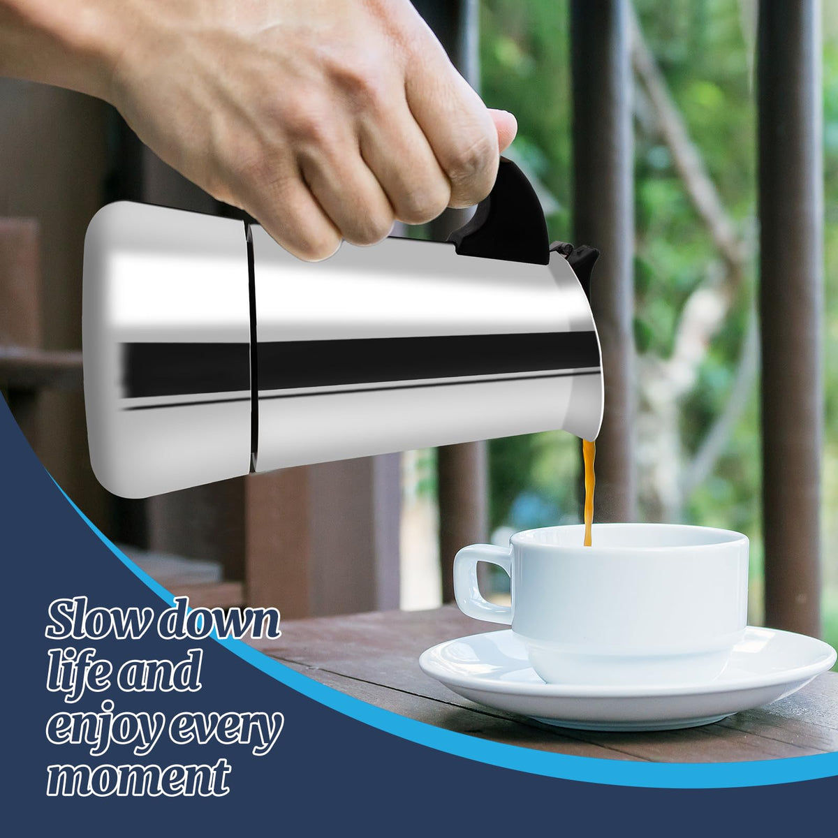 12 Cup Stainless Steel Moka Pot N962272