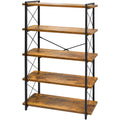 5-Tier Industrial Bookshelf with Metal Frame M164592