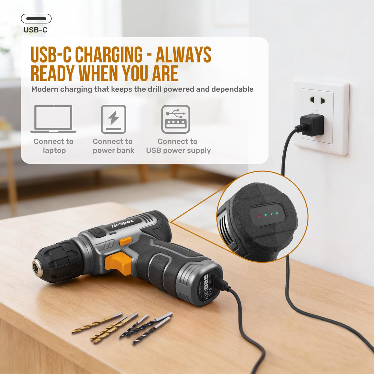 8V Cordless Drill Set & Household Tool Kit Q37163