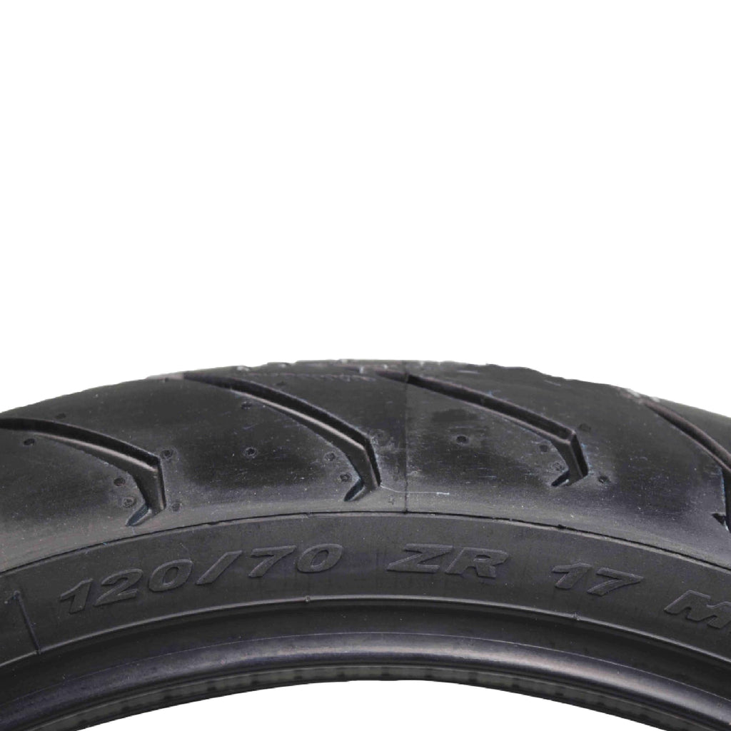 Motorcycle Tire Set 120/70ZR17 58W & 180/55ZR17 73W B7498